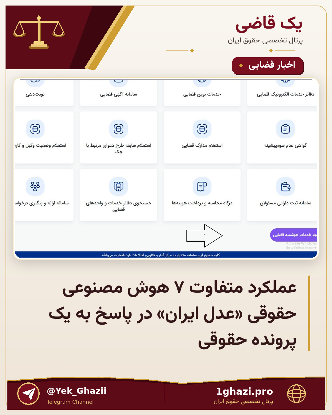 عملکرد متفاوت ۷ هوش مصنوعی حقوقی «عدل ایران» در پاسخ به یک پرونده حقوقی