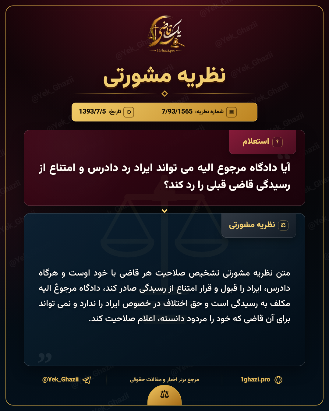 آیا دادگاه مرجوع‌الیه می‌تواند ایراد رد دادرس و امتناع از رسیدگی قاضی قبلی را رد کند؟
