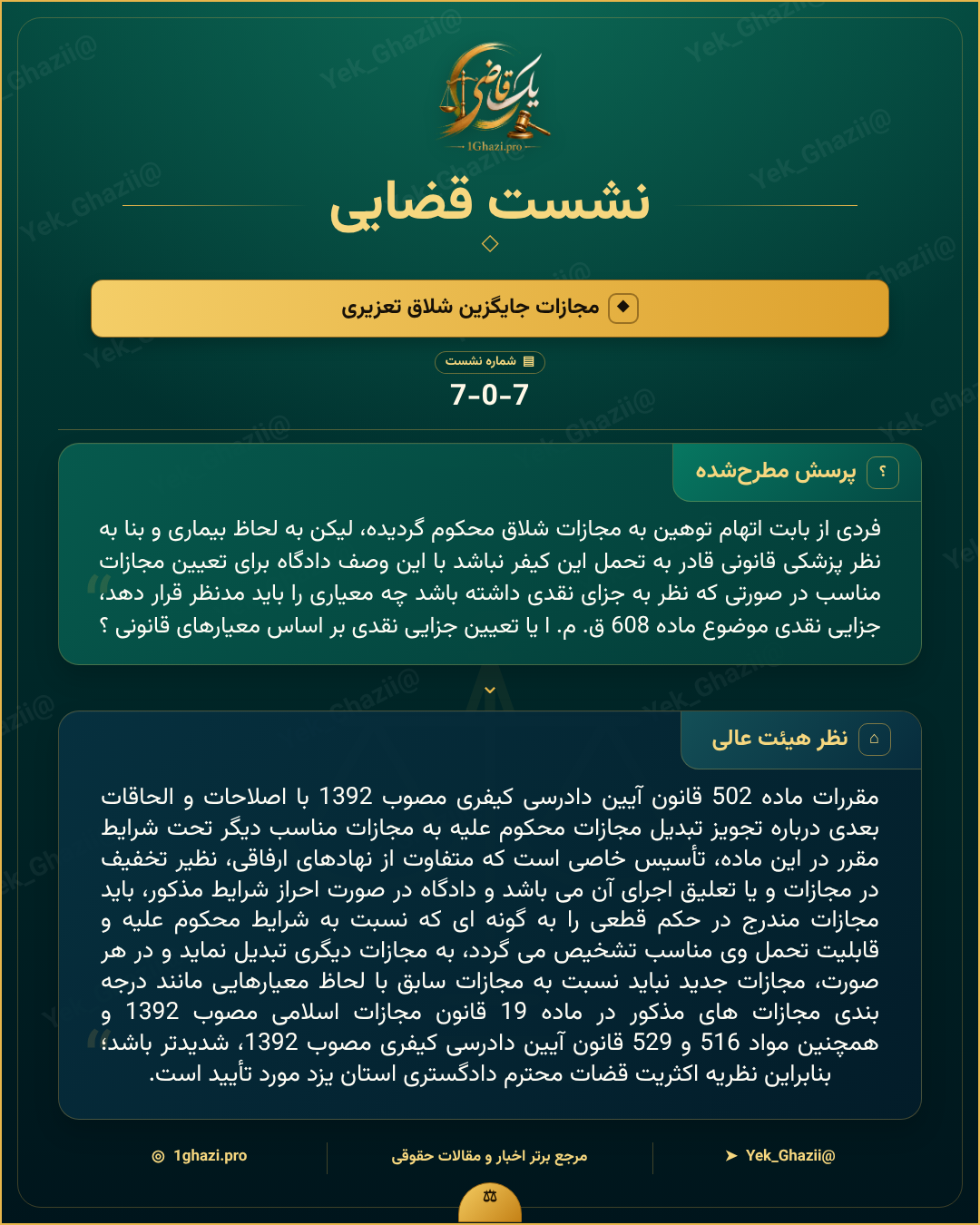 صورتجلسه نشست قضایی با موضوع: مجازات جایگزین شلاق تعزیری